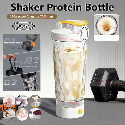 Shaker Protein Bottle Powder Shake Cup Water Bottle Plastic Mixing Cup Body Building Exercise Electric Mixing Cup Men Women 2026